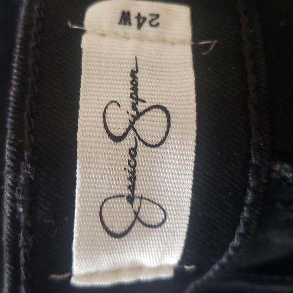 Cropped 24W Dark Wash Soft Sculpt Slimming Fall Cotton Spandex Jeans New - Picture 5 of 7